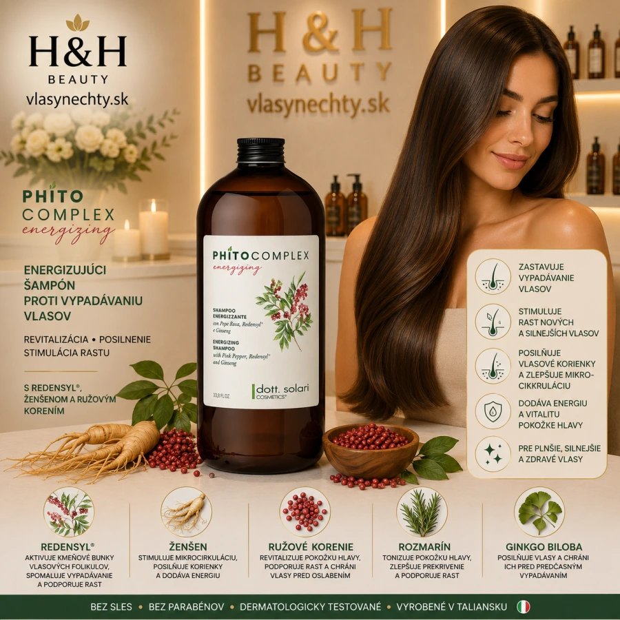 PHITO Energizujúci šampón proti vypadávaniu vlasov 1000 ml