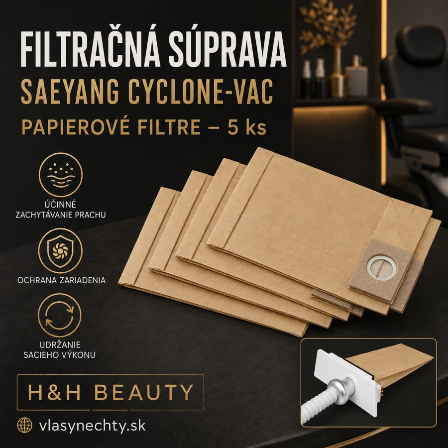 Filtračná súprava Saeyang pre frézku s cyklónovým absorbérom - Vac 5 ks - papier