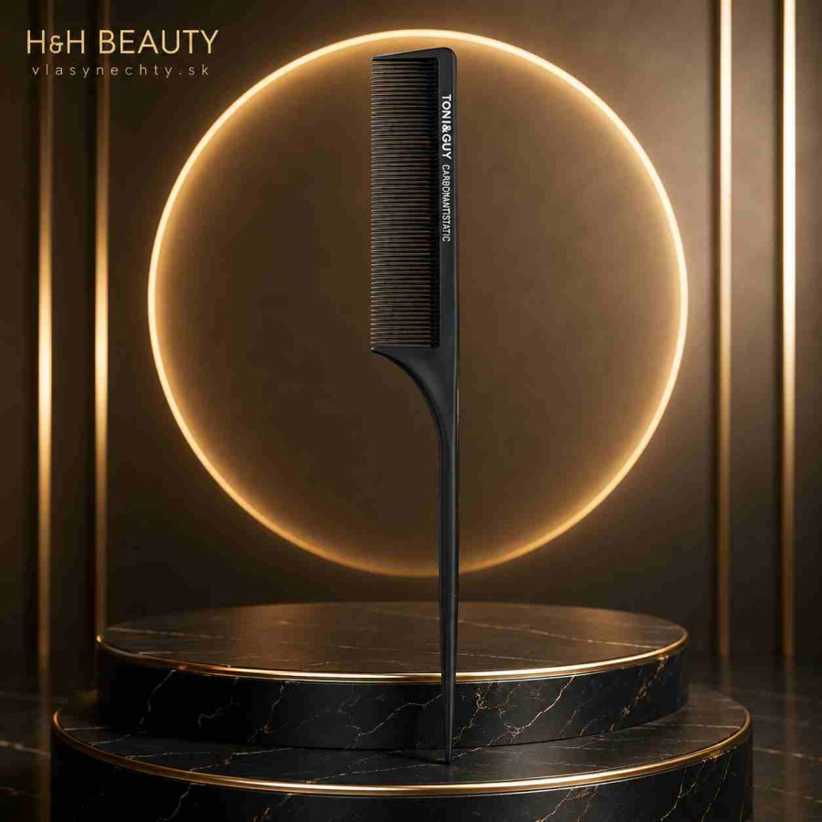 KADERNÍCKY HREBEŇ NA VLASY TONI&GUY CARBON ANTISTATIC 06600
