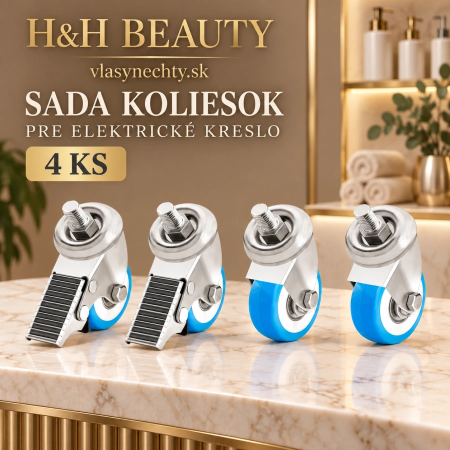 Sada koliesok pre elektrické kreslo 4 ks.