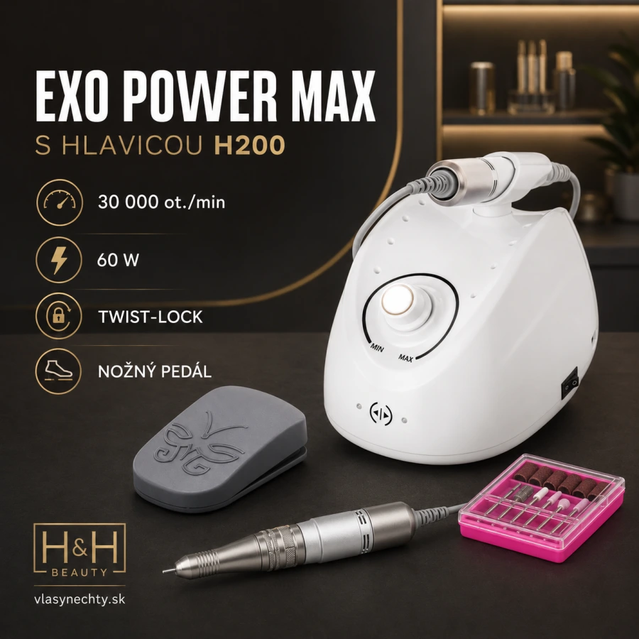 BRÚSKA NA NECHTY EXO POWER MAX 60W + H200 / 30000 otáčok/