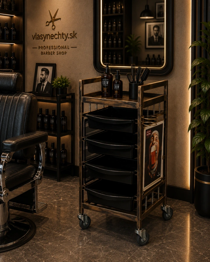 KADERNÍCKY VOZÍK GABBIANO 8-139 – STARÉ ZLATO