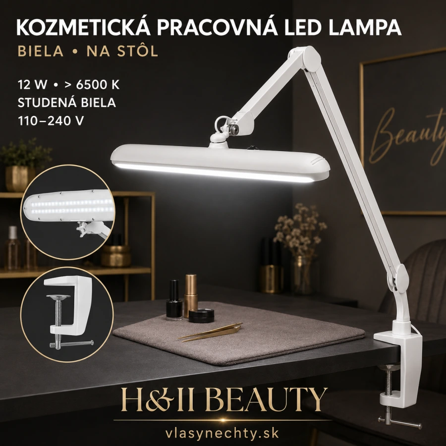 KOZMETICKÁ PRACOVNÁ LAMPA LED ELEGANTE 801-S S DRŽIAKOM STANDARD