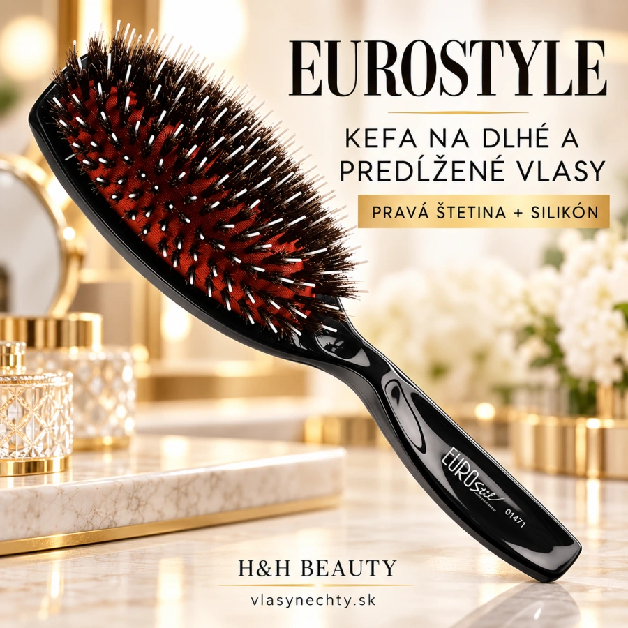 EUROSTILE KEFA NA DLHÉ ALEBO PREDLŽENÉ VLASY PRAVÁ ŠTETINA / SILIKÓN