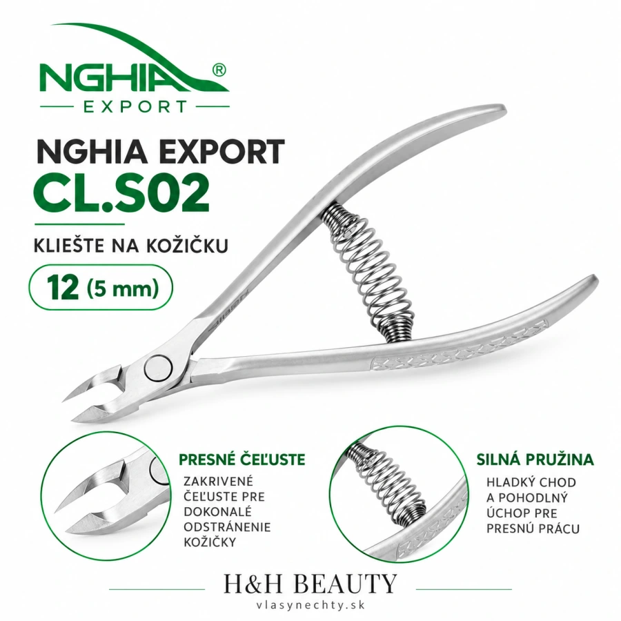 NGHIA EXPORT Kliešte na kožičkuCL.S02 12 (5MM)