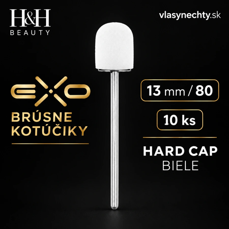 EXO BRÚSNE KOTÚČIKY 13mm/80 10 KS. HARD CAP BIELE