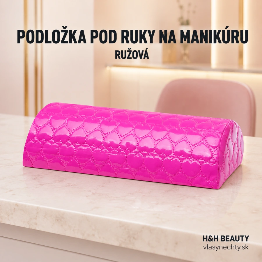PODLOŽKA POD RUKY NA MANIKÚRU ružová