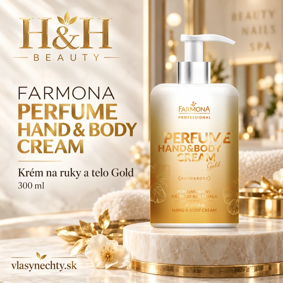 FARMONA PERFUME HAND&BODY CREAM krém na ruky a telo Gold 300ml