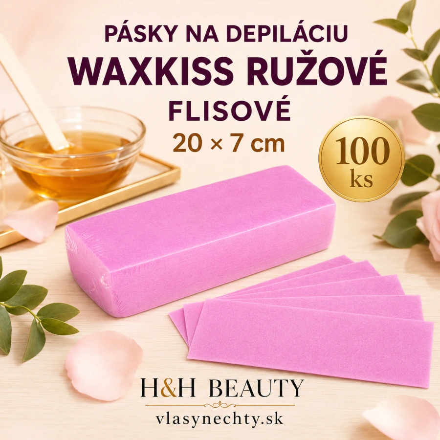 PÁSKY NA DEPILÁCIU WAXKISS RUŽOVÉ 100KS