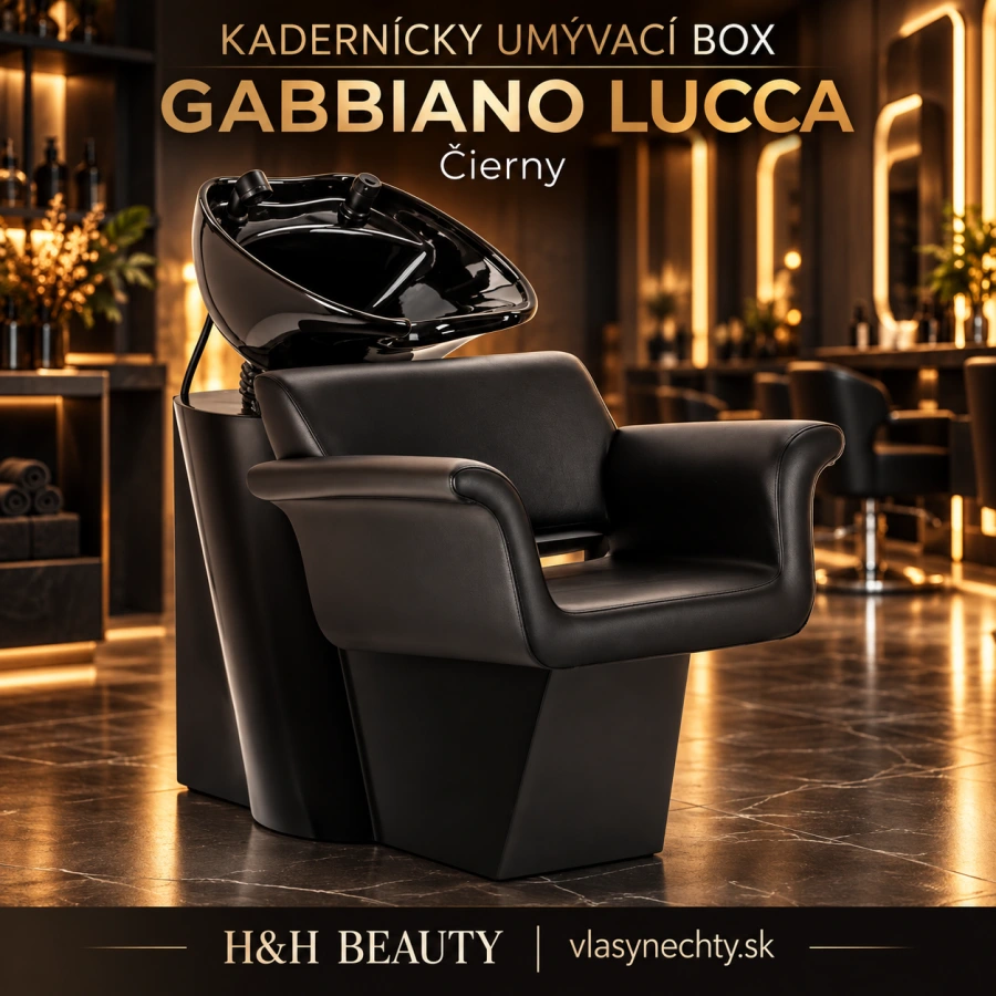 KADERNÍCKY UMÝVACÍ BOX Gabbiano Lucca čierny
