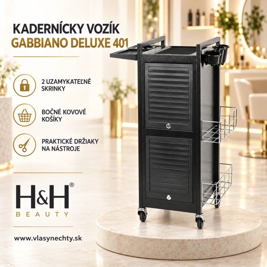 KADERNÍCKY VOZÍK Gabbiano Deluxe 401