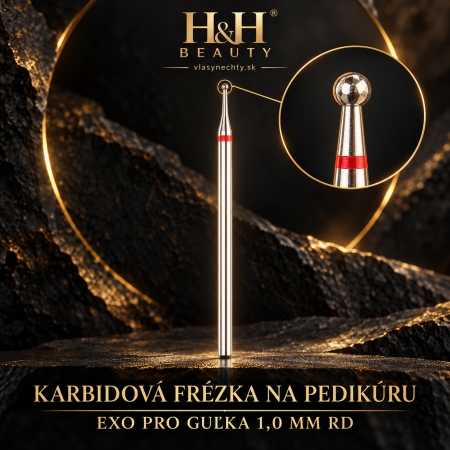 KARBIDOVÁ FRÉZKA NA PEDIKÚRU EXO PRO GUĽKA 1,0MM RD
