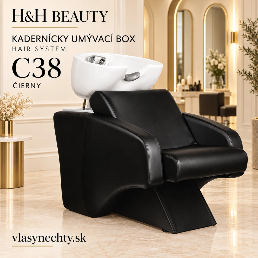 KADERNÍCKY UMÝVACÍ BOX HAIR SYSTEM C38 ČIERNY
