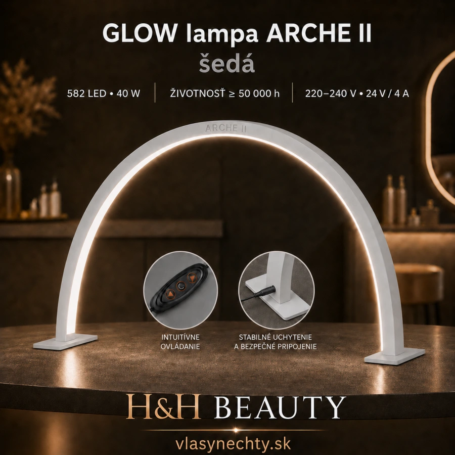 GLOW lampa ARCHE II šedá
