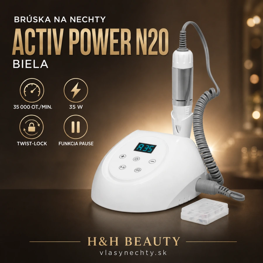 Brúska na nechty Activ Power N20 biela 35 W