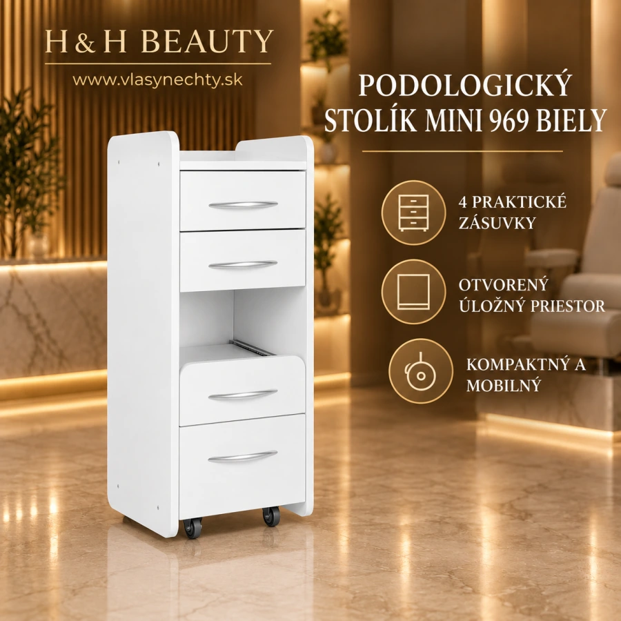 PODOLOGICKÝ STOLÍK MINI 969 biely