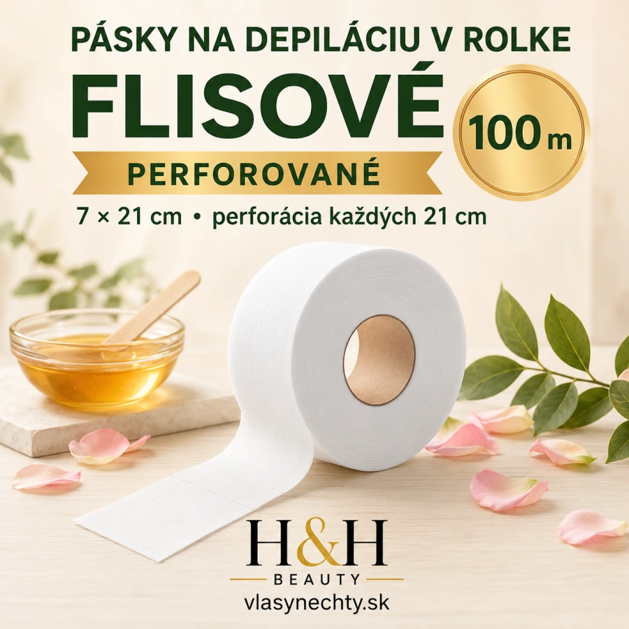 PÁSKY NA DEPILÁCIU V ROLKE PERFOROVANÉ 100 m