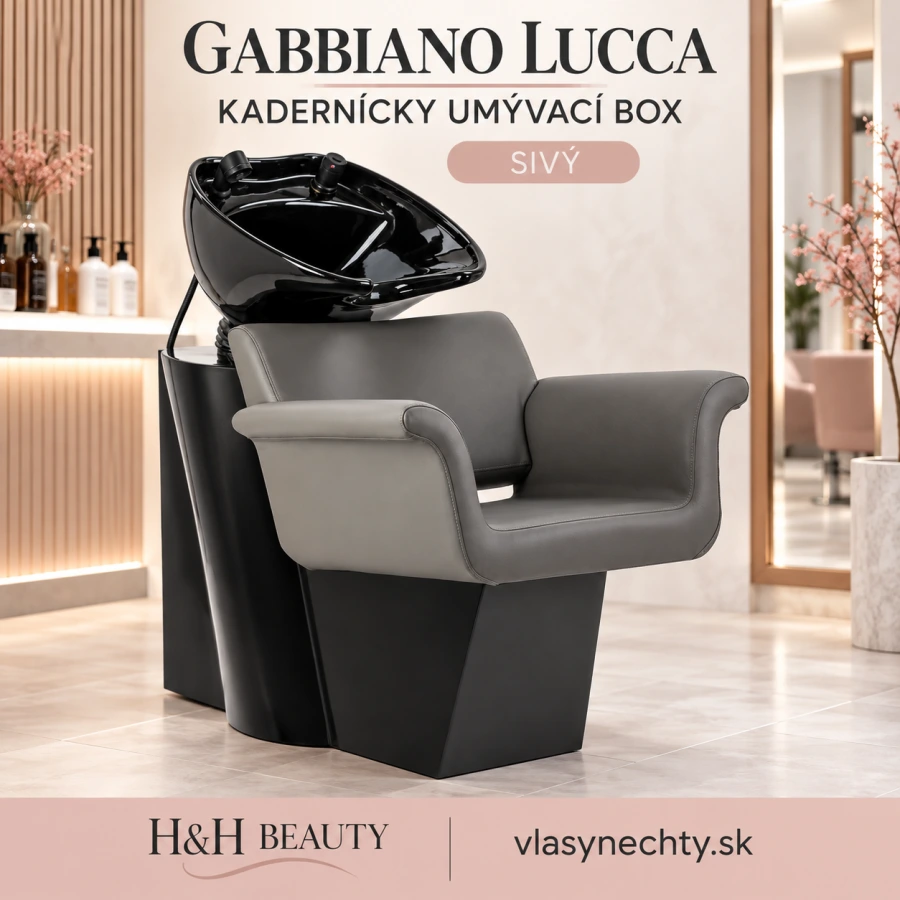 KADERNÍCKY UMÝVACÍ BOX Gabbiano Lucca sivý
