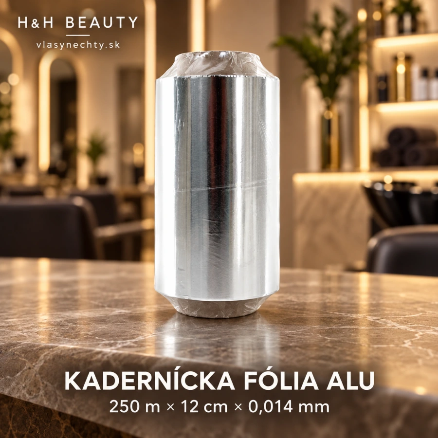 Kadernícka fólia alu 250 m x 12 cm 0,014 mm