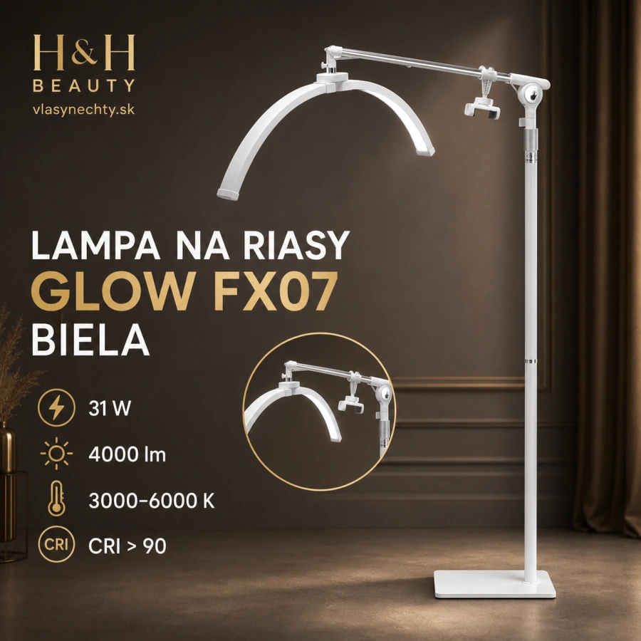 Lampa na riasy GLOW FX07 biela