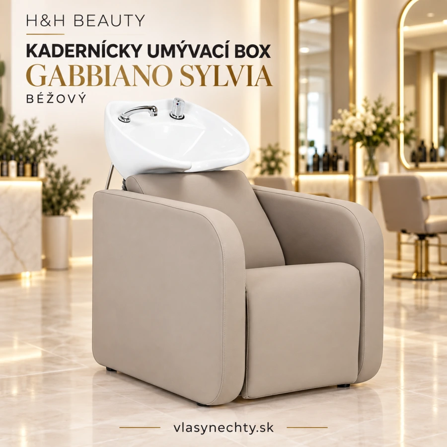 KADERNÍCKY UMÝVACÍ BOX GABBIANO SYLVIA bežový