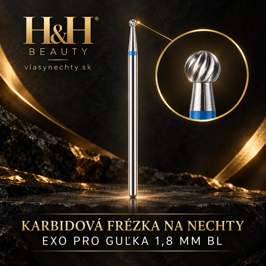 KARBIDOVÁ FRÉZKA NA NECHTY EXO PRO GUĽKA1,8MM BL