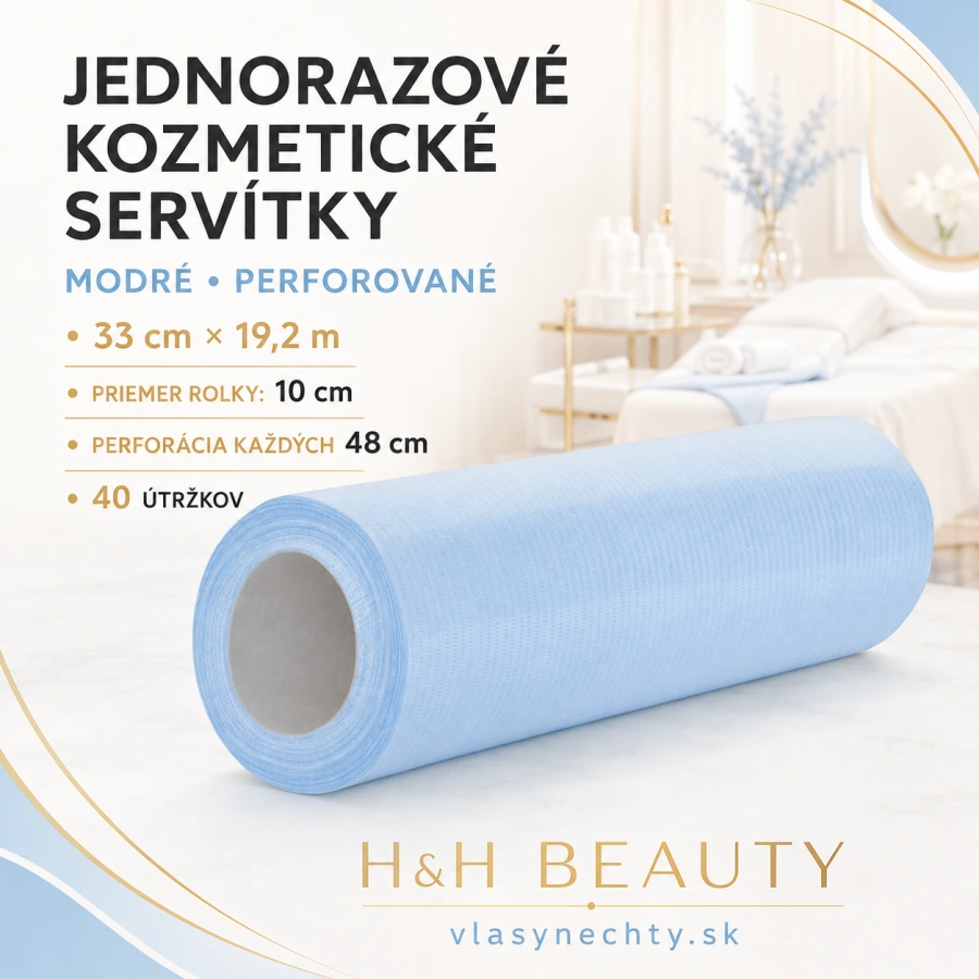 JEDNORÁZOVÉ KOZMETICKÉ SERVÍTKY MODRÉ