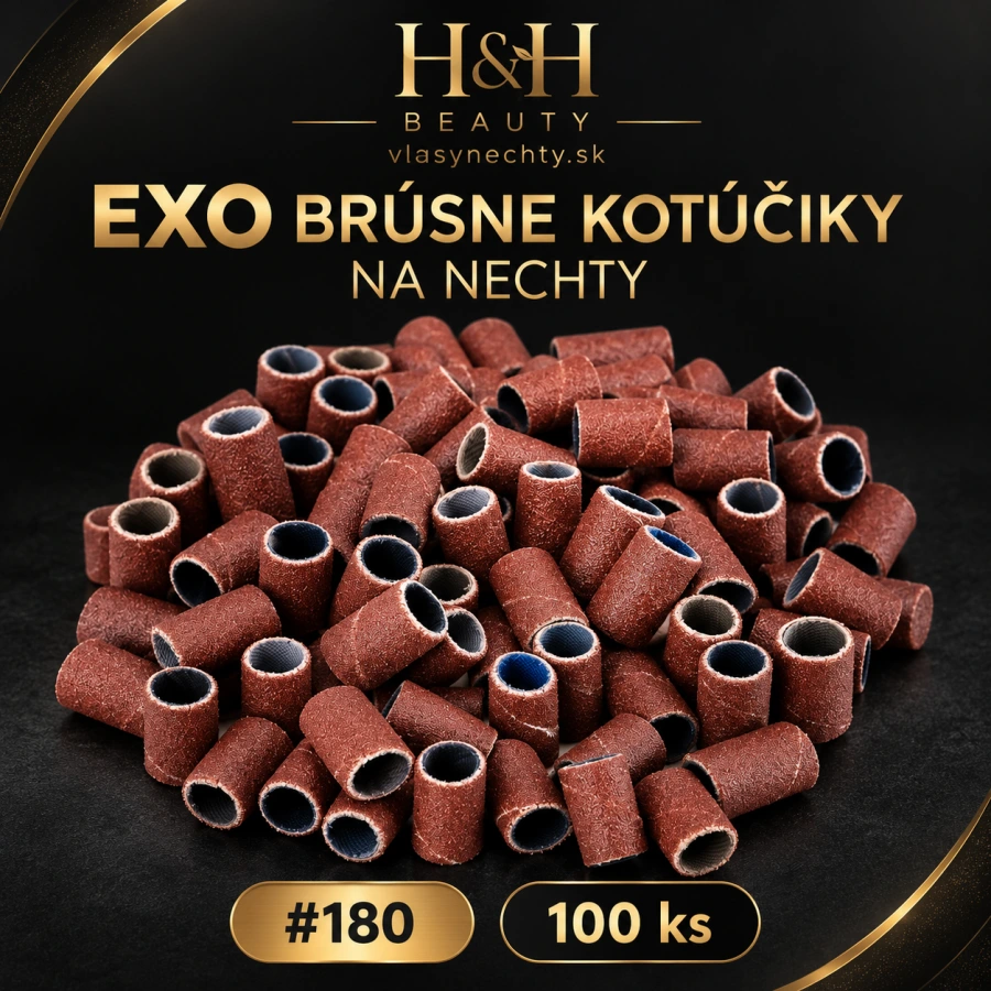 EXO brúsne kotúčiky na nechty #180, 100 ks