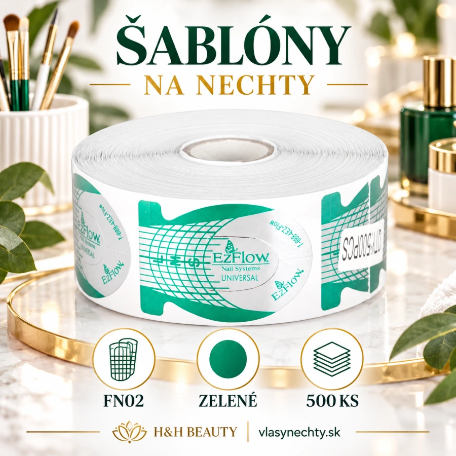 ŠABLÓNY NA NECHTY ZELENÉ FN02 500KS