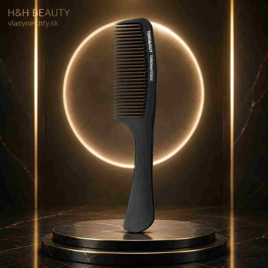 KADERNÍCKY HREBEŇ NA VLASY TONI&GUY CARBON ANTISTATIC 06819