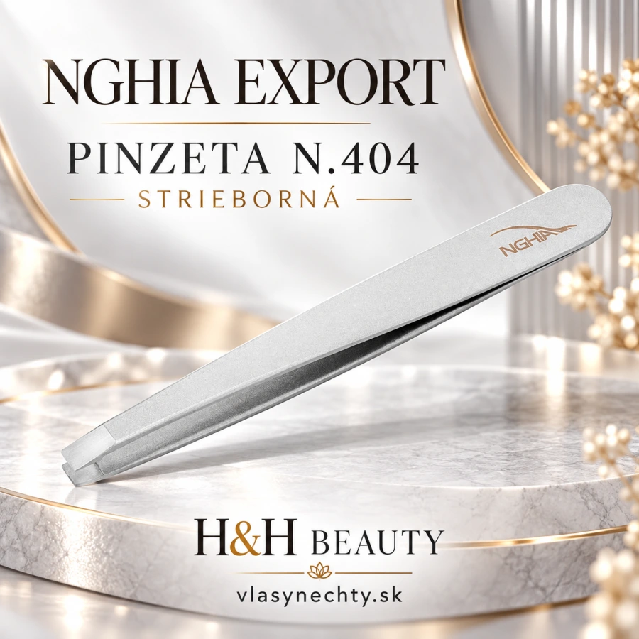 NGHIA EXPORT PINZETA N.404 strieborná