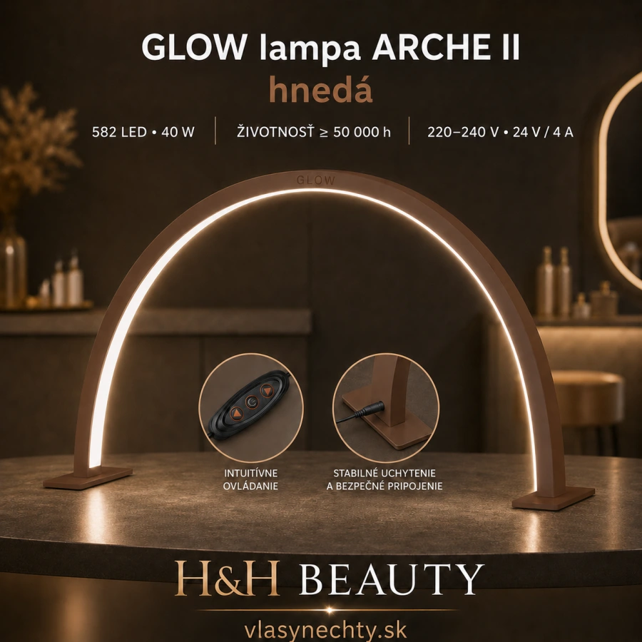 GLOW Lampa ARCHE II zlatá meď