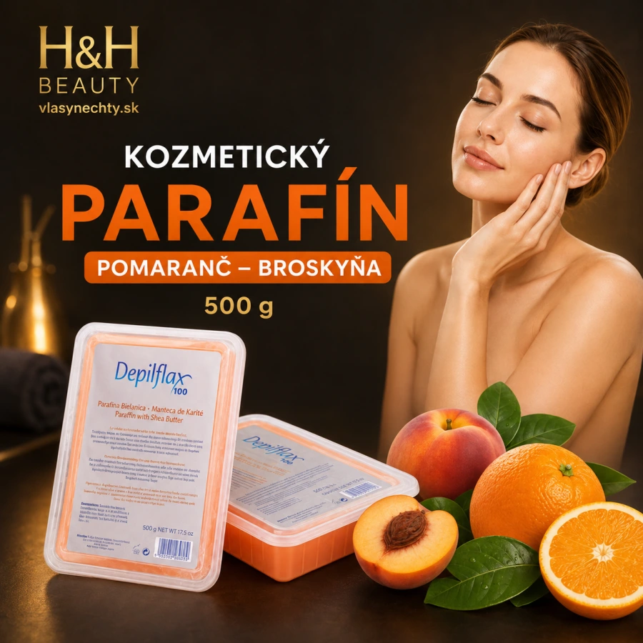 KOZMETICKÝ PARAFÍN DEPILFLAX POMARANČ-BROSKYŇA 500g 1 ks