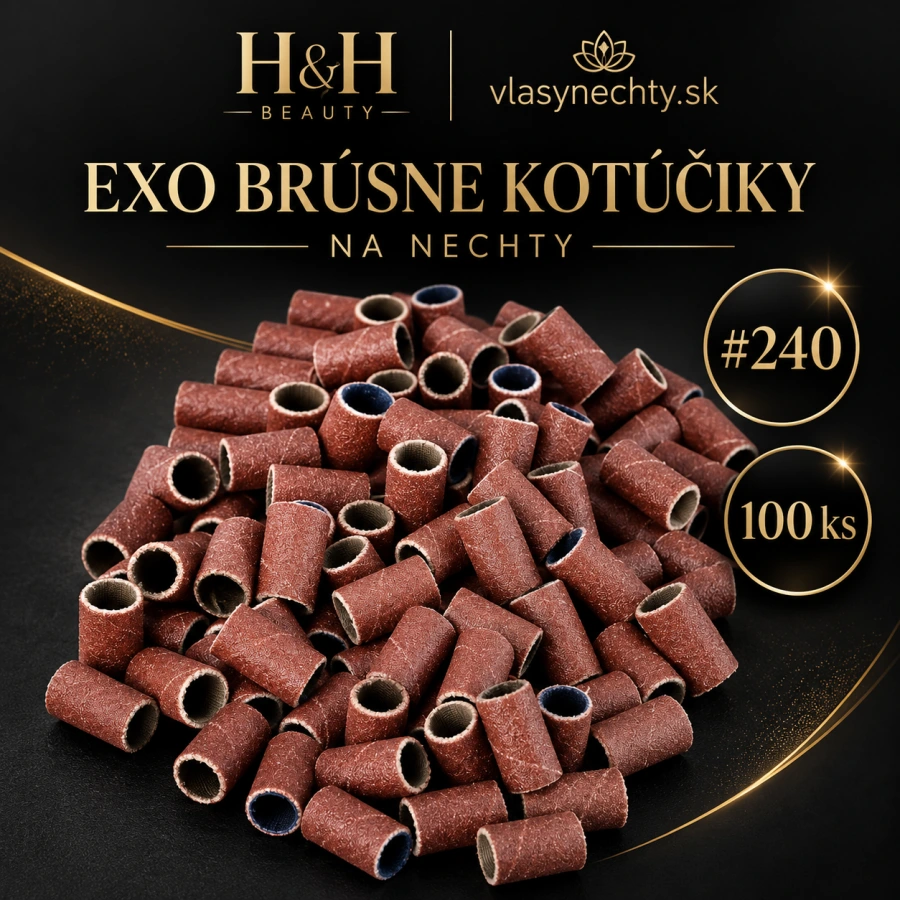 EXO brúsne kotúčiky na nechty #240, 100 ks