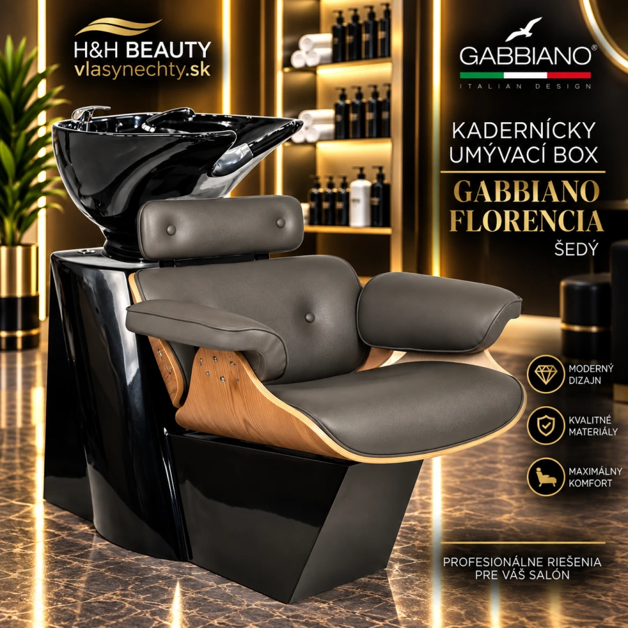 KADERNÍCKY UMÝVACÍ BOX GABBIANO FLORENCIA ŠEDÝ