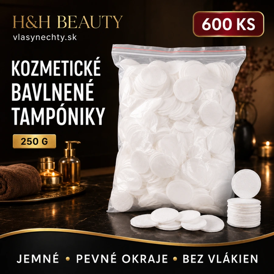 KOZMETICKÉ BAVLNENÉ TAMPÓNIKY 250g 600ks