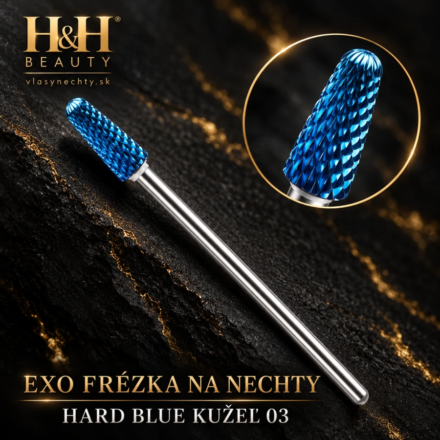EXO FRÉZKA NA NECHTY HARD BLUE KUŽEĽ 03