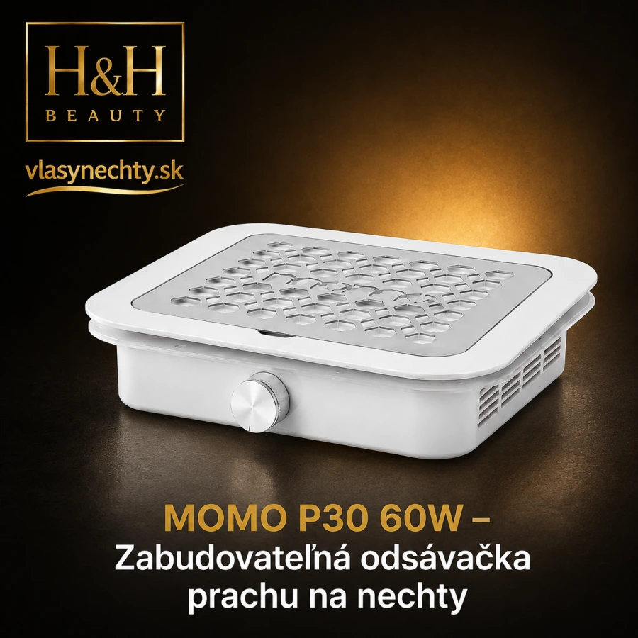 MOMO P30 60W – Zabudovateľná odsávačka prachu na nechty biela