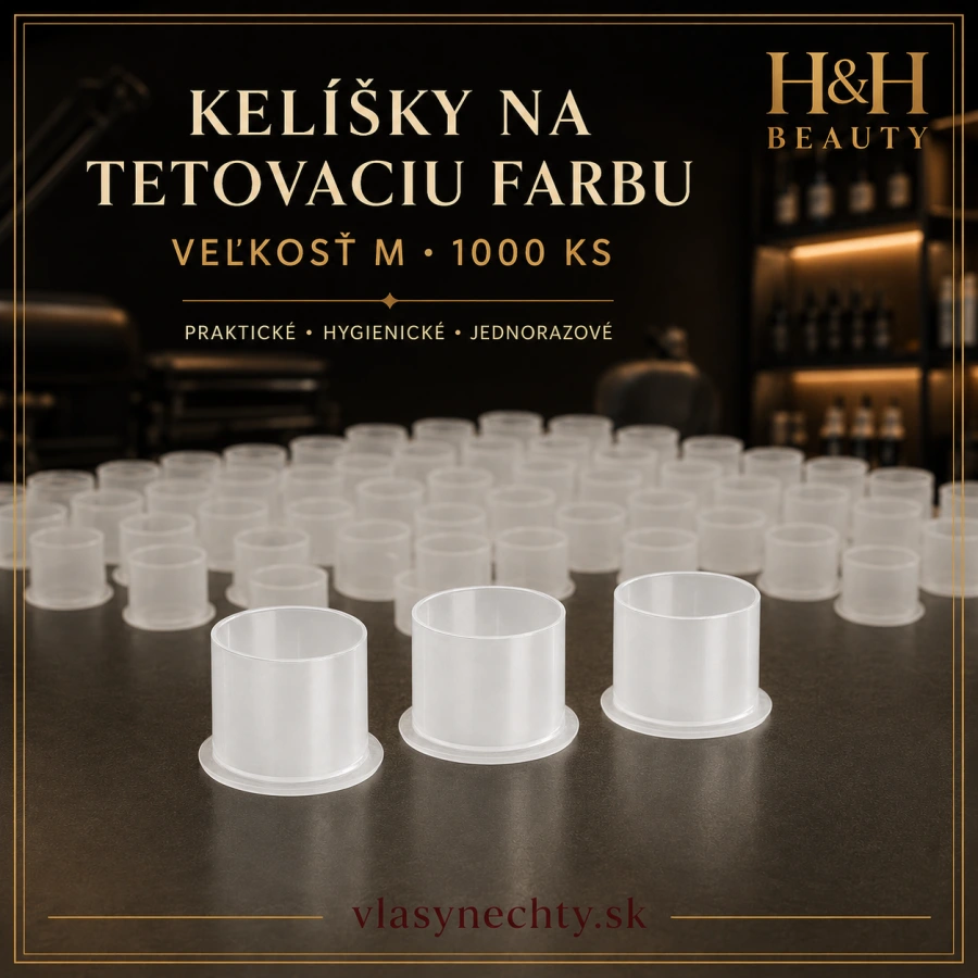 Kelíšky na tetovaciu farbu M 1000 ks.