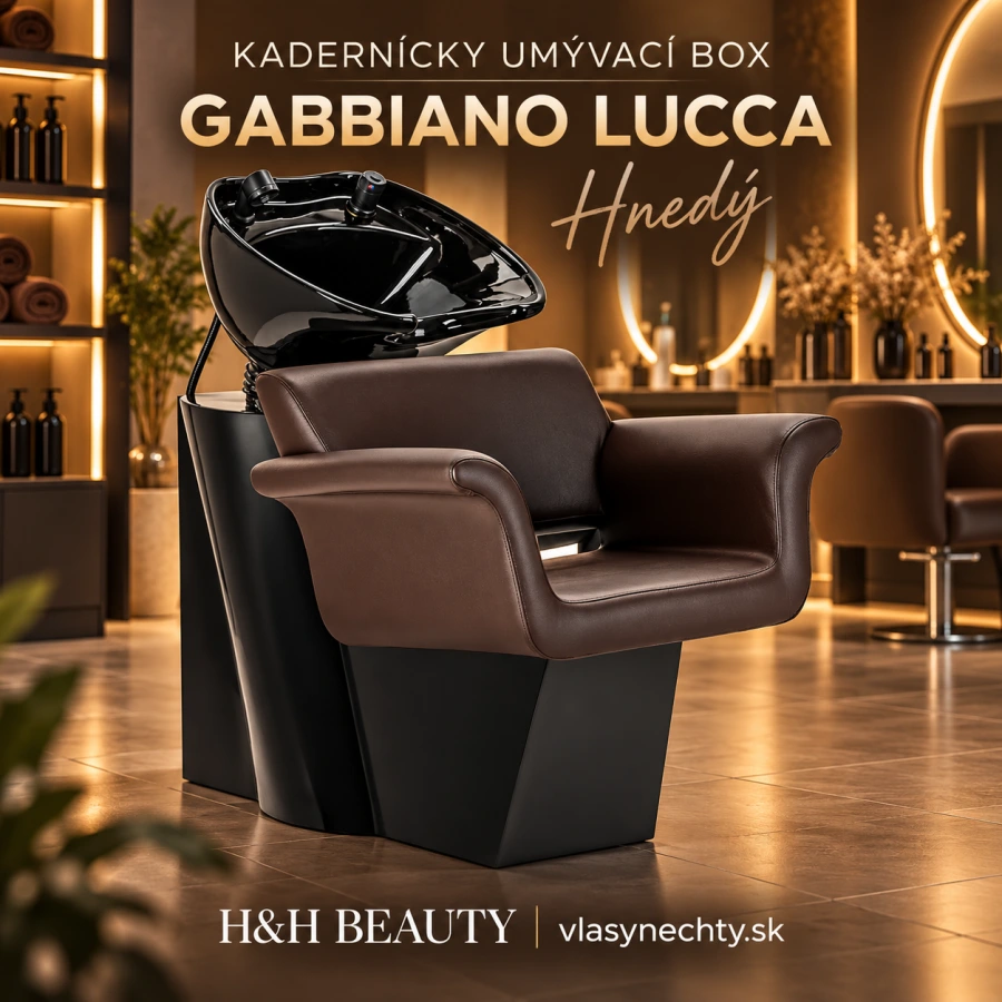 KADERNÍCKY UMÝVACÍ BOX Gabbiano Lucca hnedý