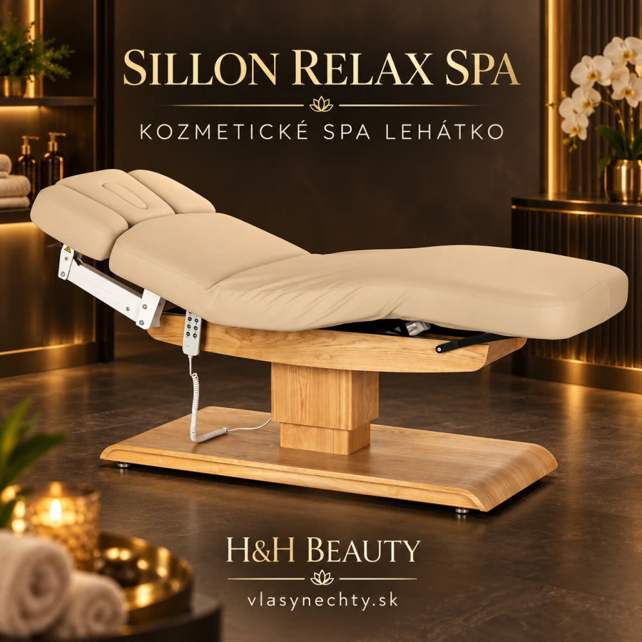 KOZMETICKÉ SPA LEHÁTKO Sillon Relax SPA, béžové s svetlo hnedou základňou