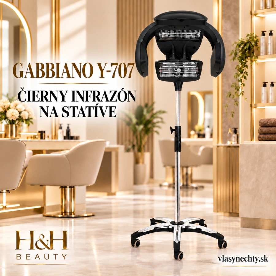KADERNÍCKY INFRAZON NA STATÍVE GABBIANO Y-707 ČIERNY
