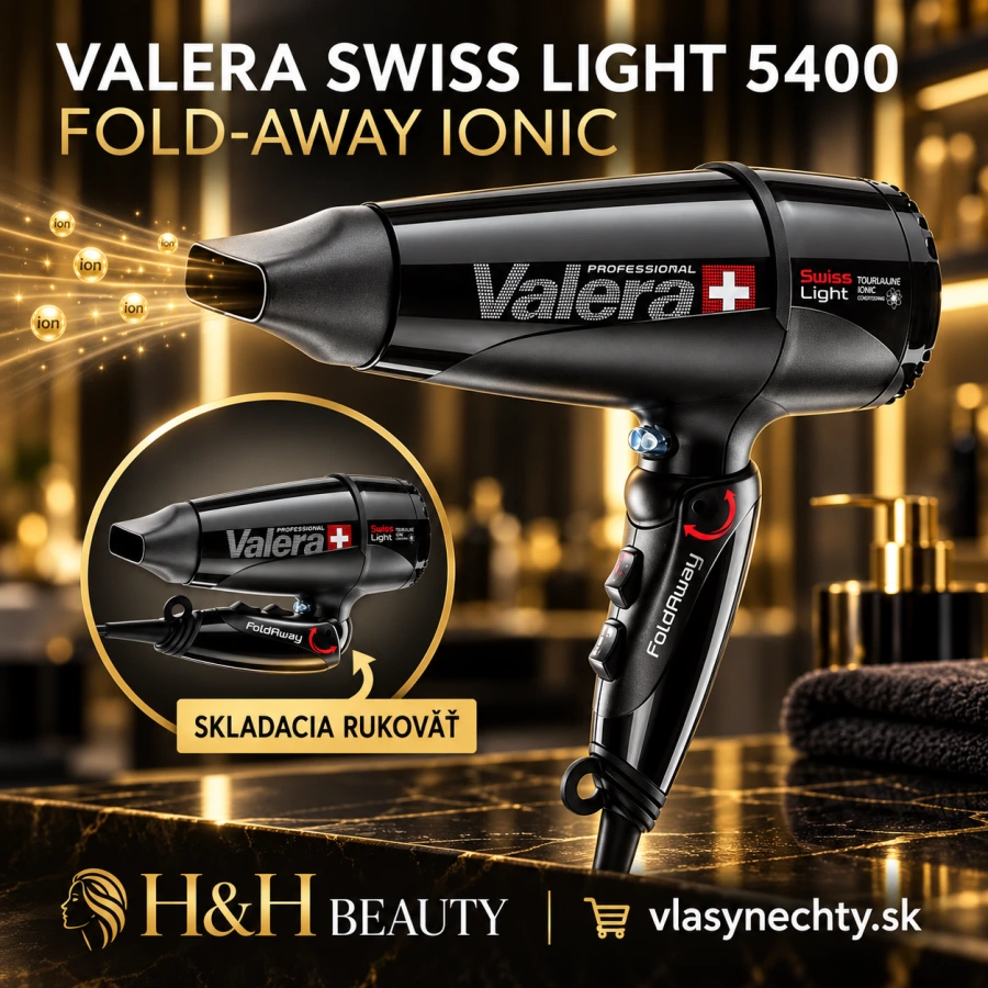 VALERA KADERNÍCKY FÉN NA VLASY SWISS LIGHT 5400 FOLD-AWAY IONIC