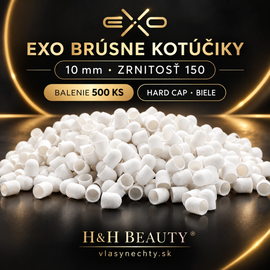 EXO BRÚSNE KOTÚČIKY 10mm/150 500 KS. HARD CAP BIELE