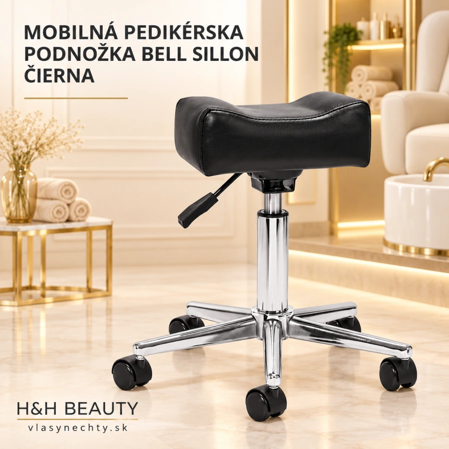 Mobilní pedikérská podnožka Bell Sillon černá