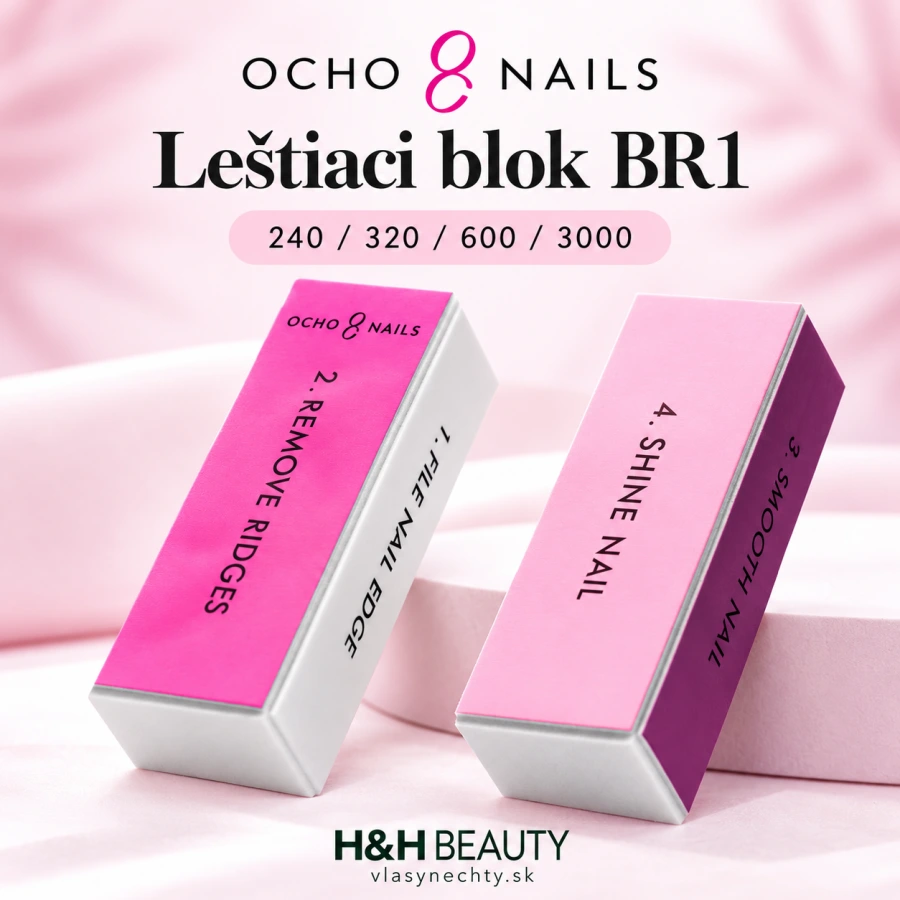 Ocho Nails leštiaci leštič BR1 240/320/600/3000