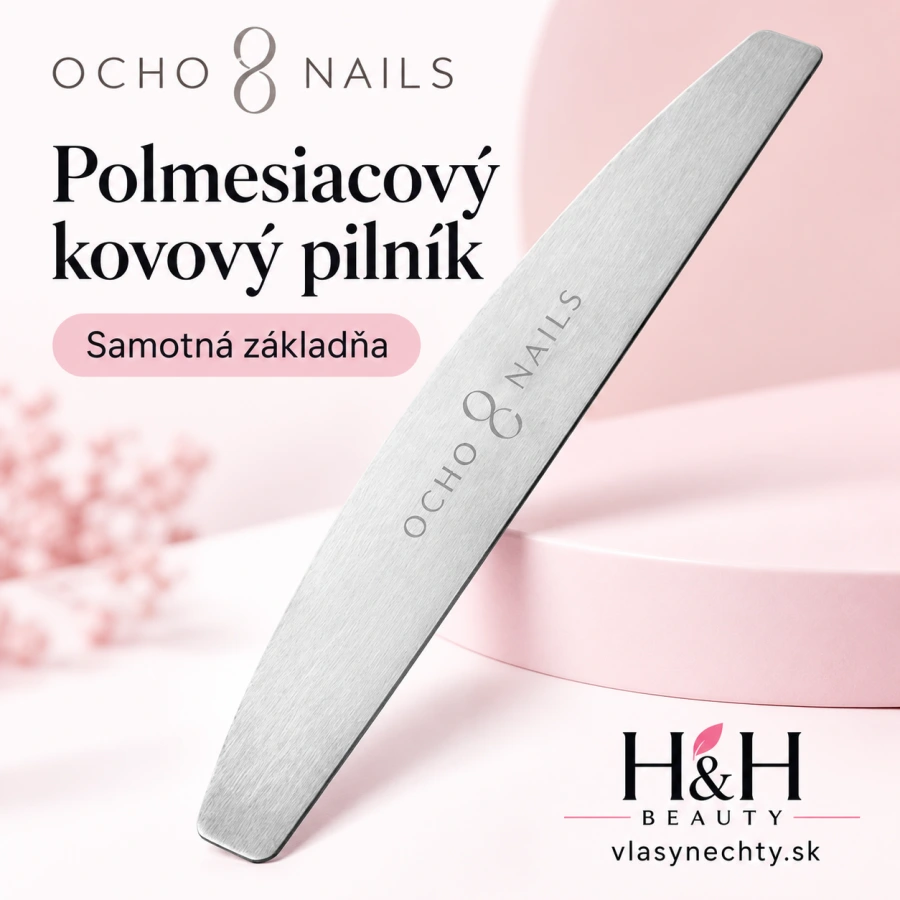 Ocho Nails polmesiacový kovový pilník - základňa