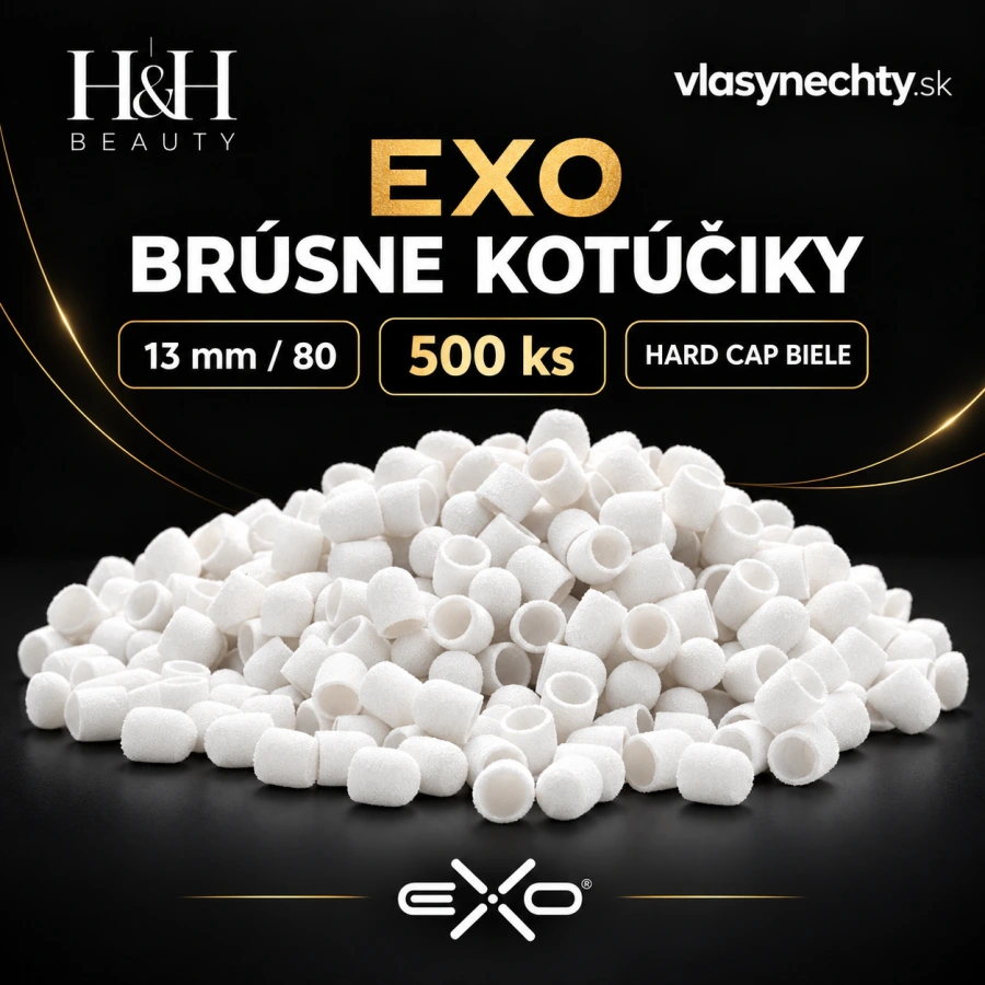 EXO BRÚSNE KOTÚČIKY 13mm/80 500 KS. HARD CAP BIELE