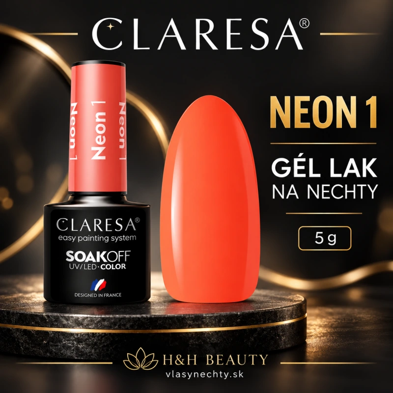 CLARESA GÉL LAK NA NECHTY NEON 1 -5 g