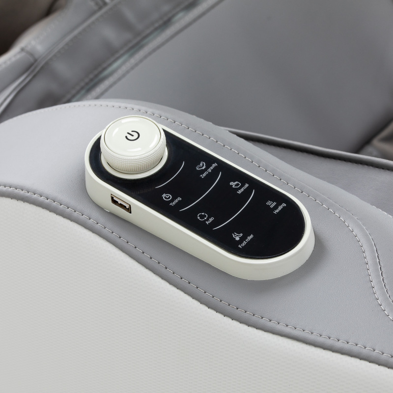 Masážne kreslo Sakura Maximus 809 3D biele a šedé 7